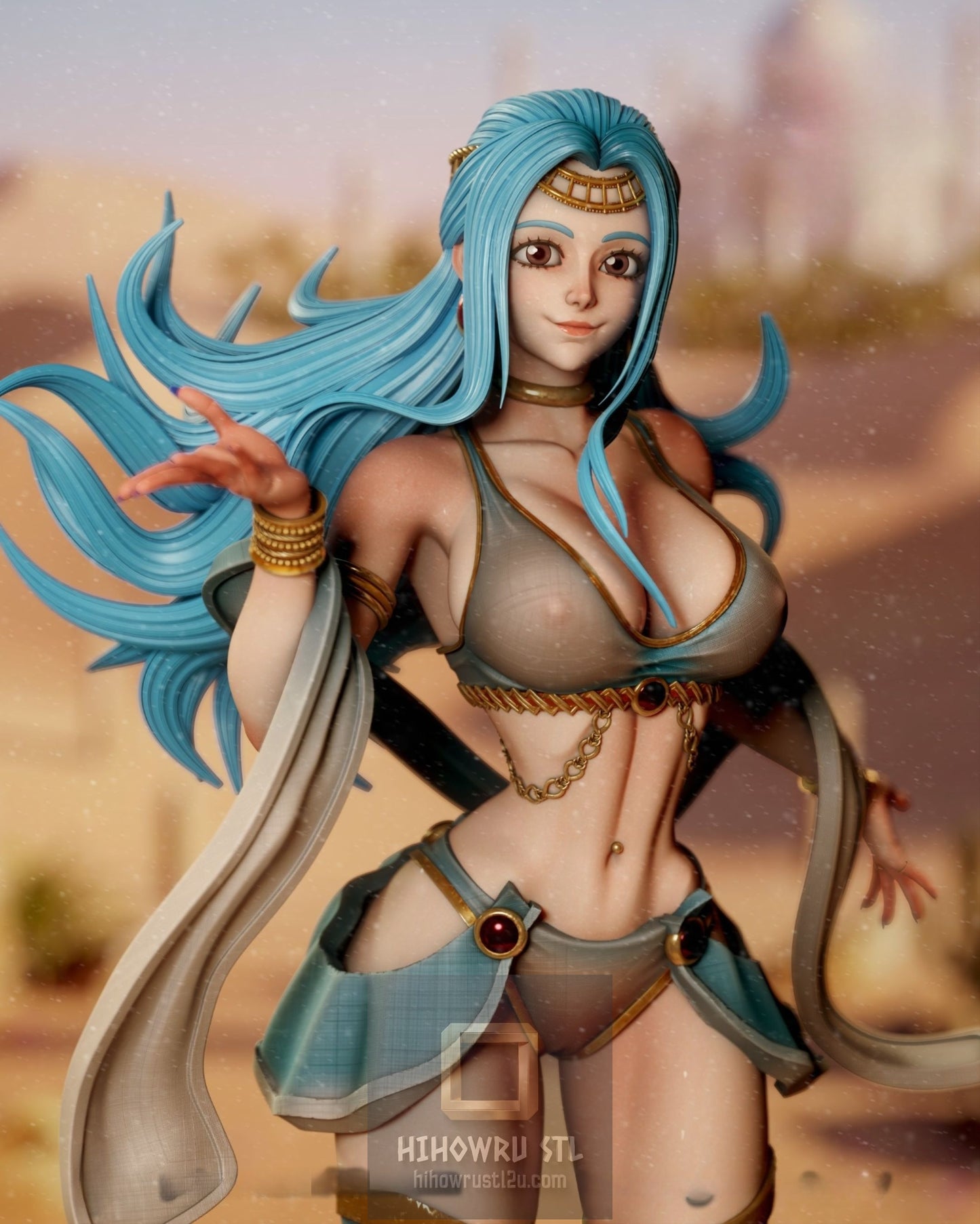 4998 Nefertari Vivi - One Piece - STL 3D Print Files