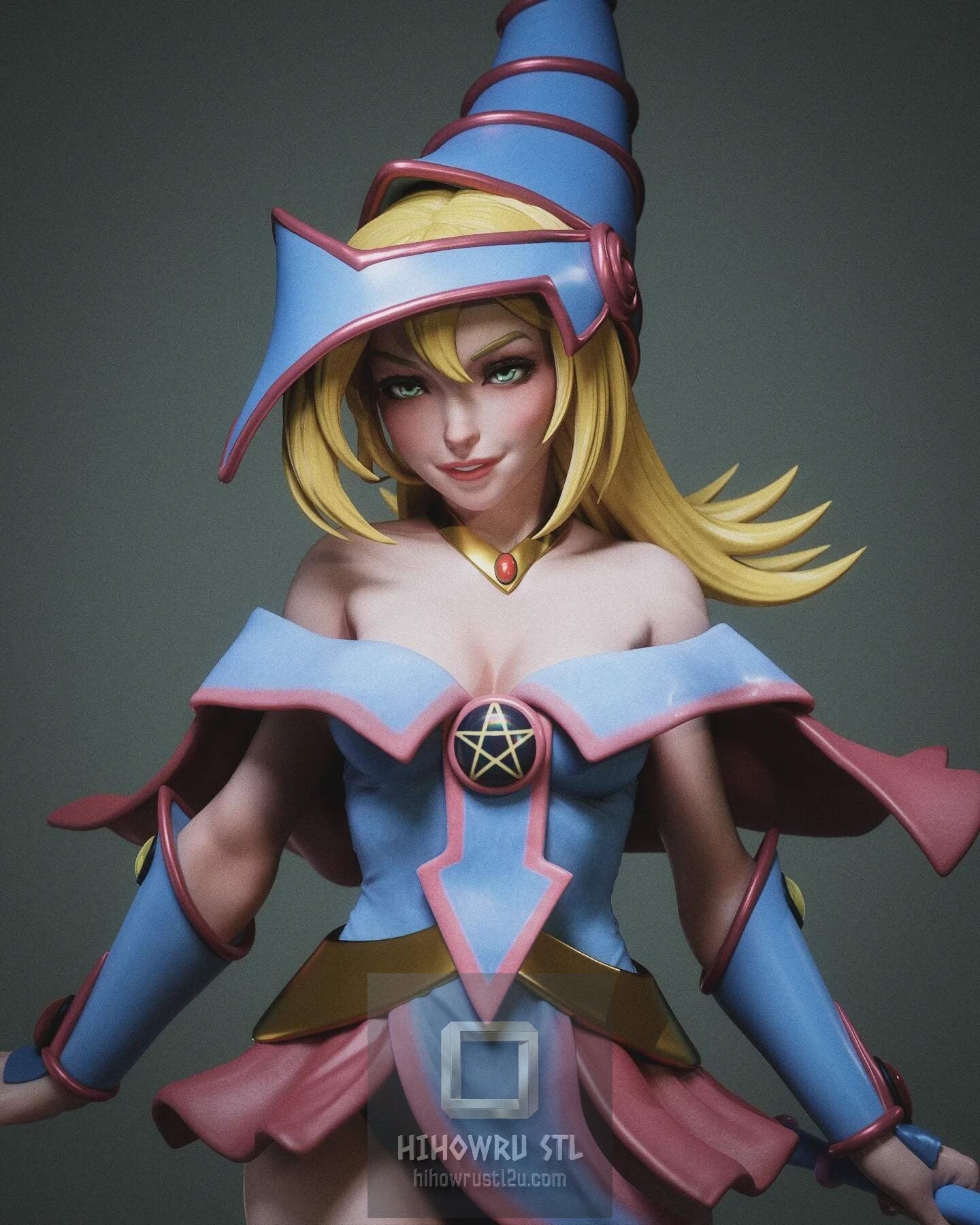 5466 Dark Magician Girl - Yu-Gi-Oh! - STL 3D Print Files