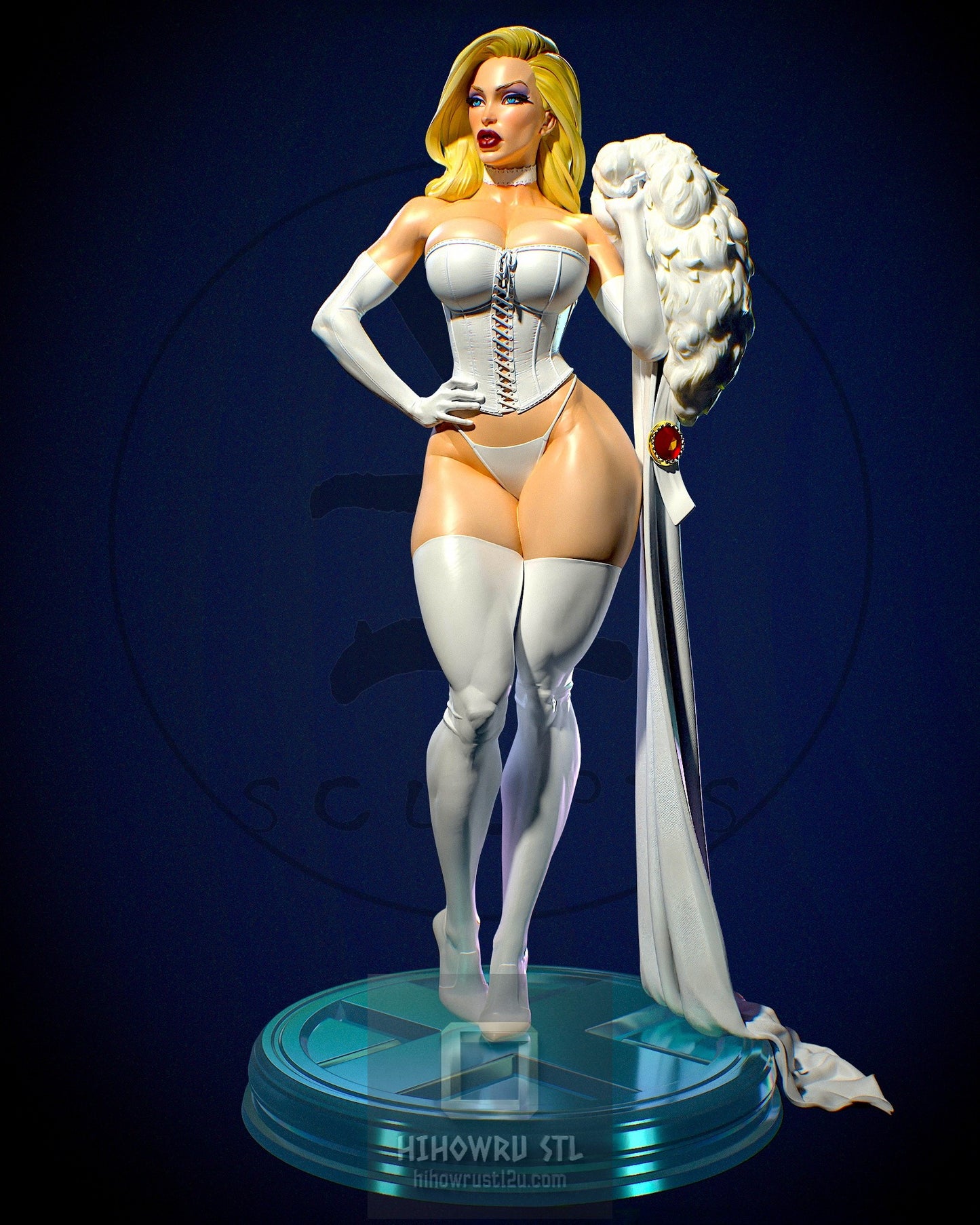 4994 Emma Frost NSFW - X-men - STL 3D Print Files