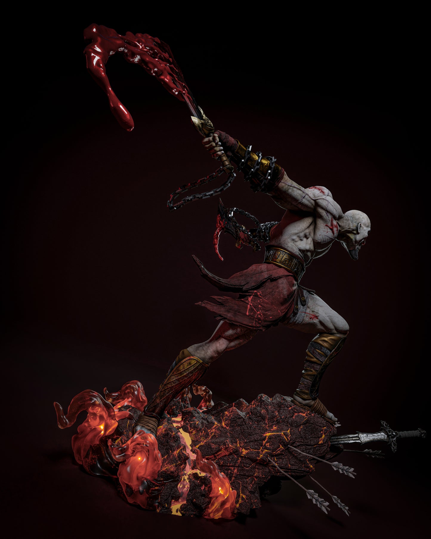 2429 Kratos - God of War - STL 3D Print Files