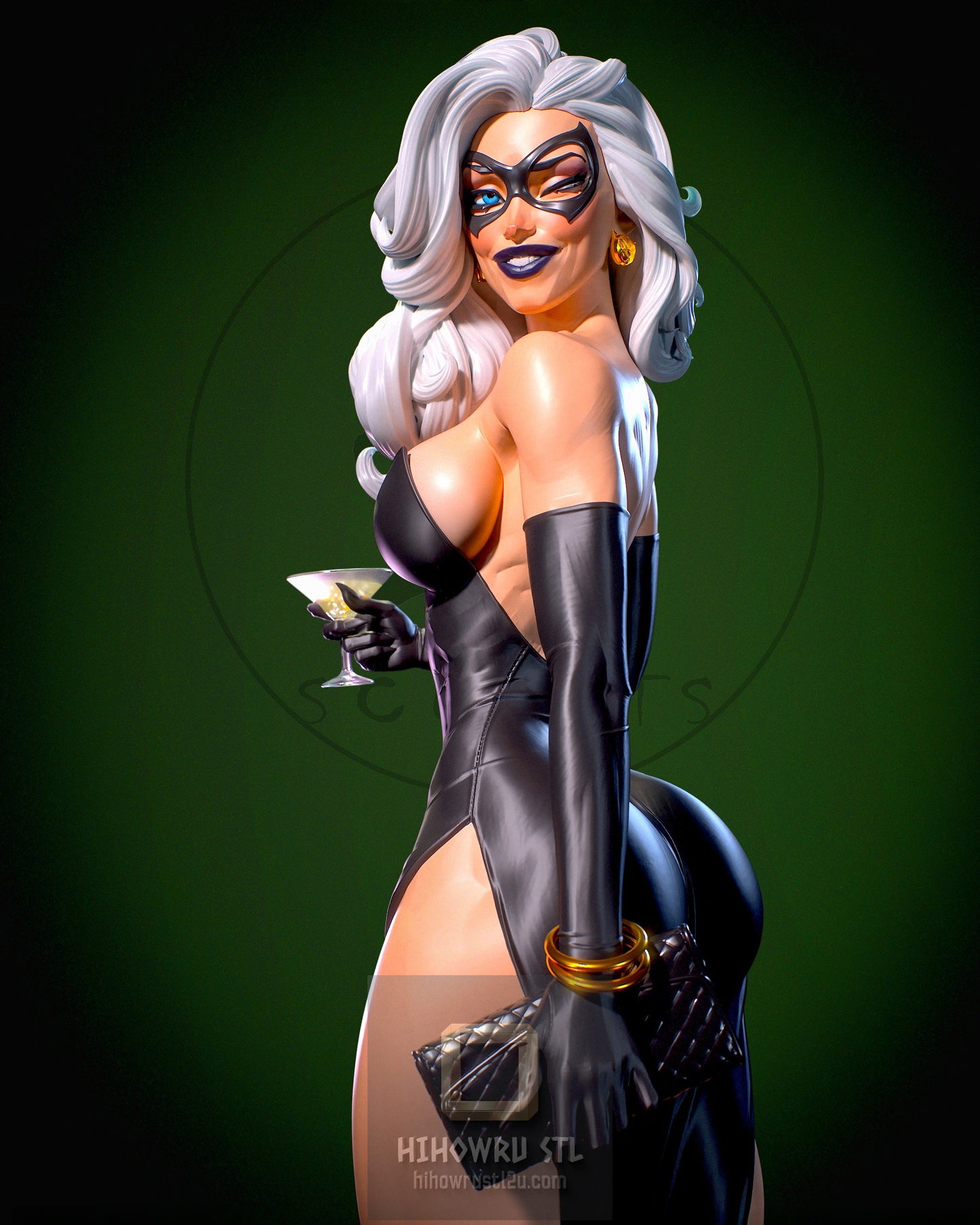 4984 Black Cat NSFW - Marvel Comics  - STL 3D Print Files