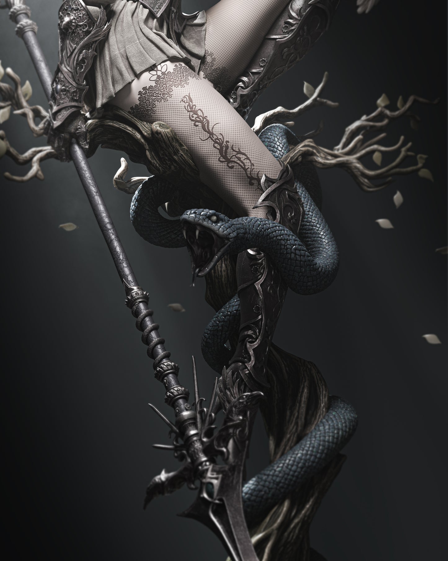 4277 CROW GIRL - STL 3D Print Files