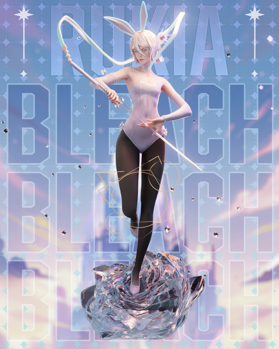 3639 Rukia Kuchiki Bankai - Bleach - STL 3D Print Files