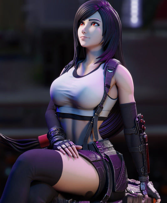 4115 Tifa Lockhart NSFW - Final Fantasy - STL 3D Print Files