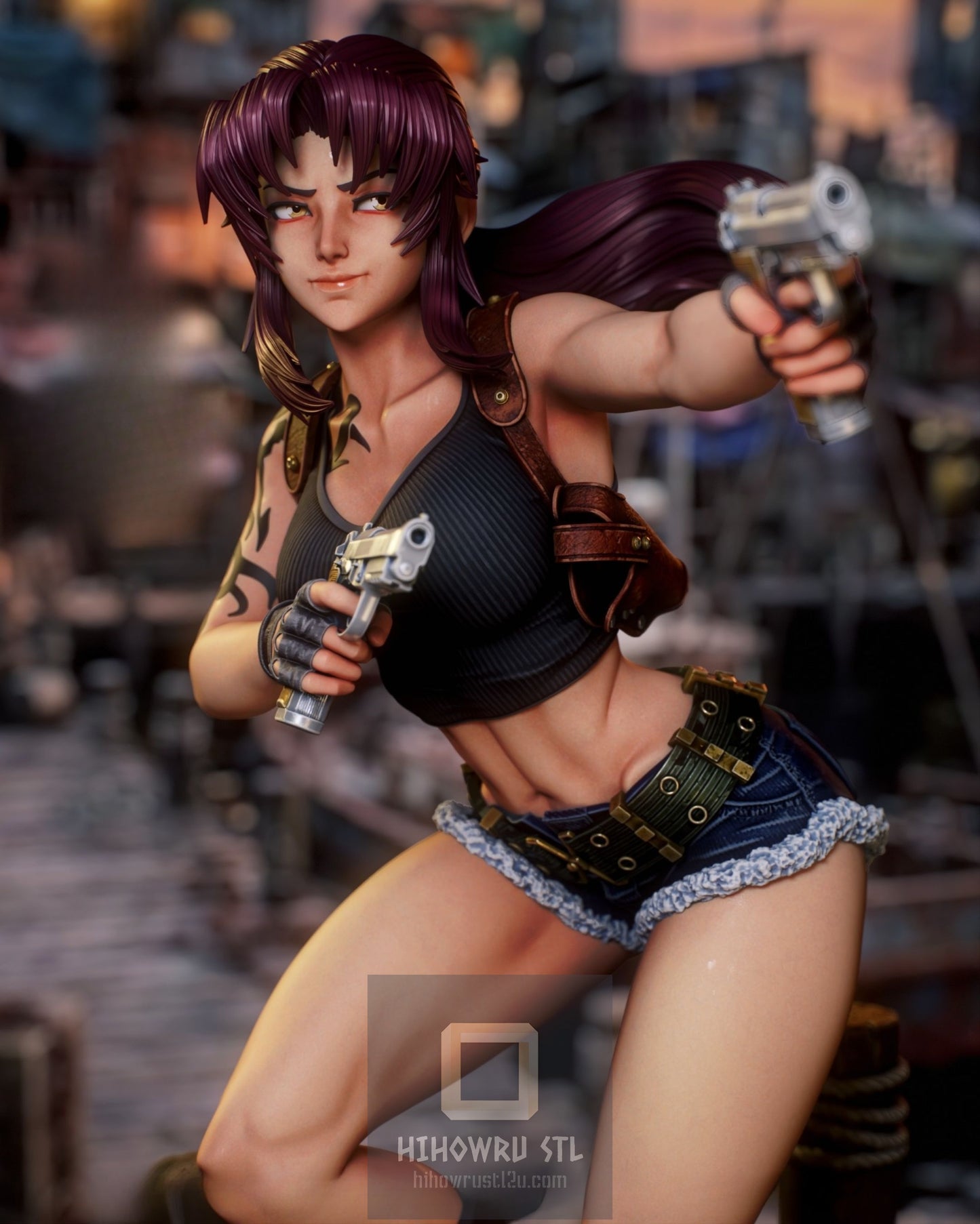 4868 Revy NSFW - Black Lagoon - STL 3D Print Files