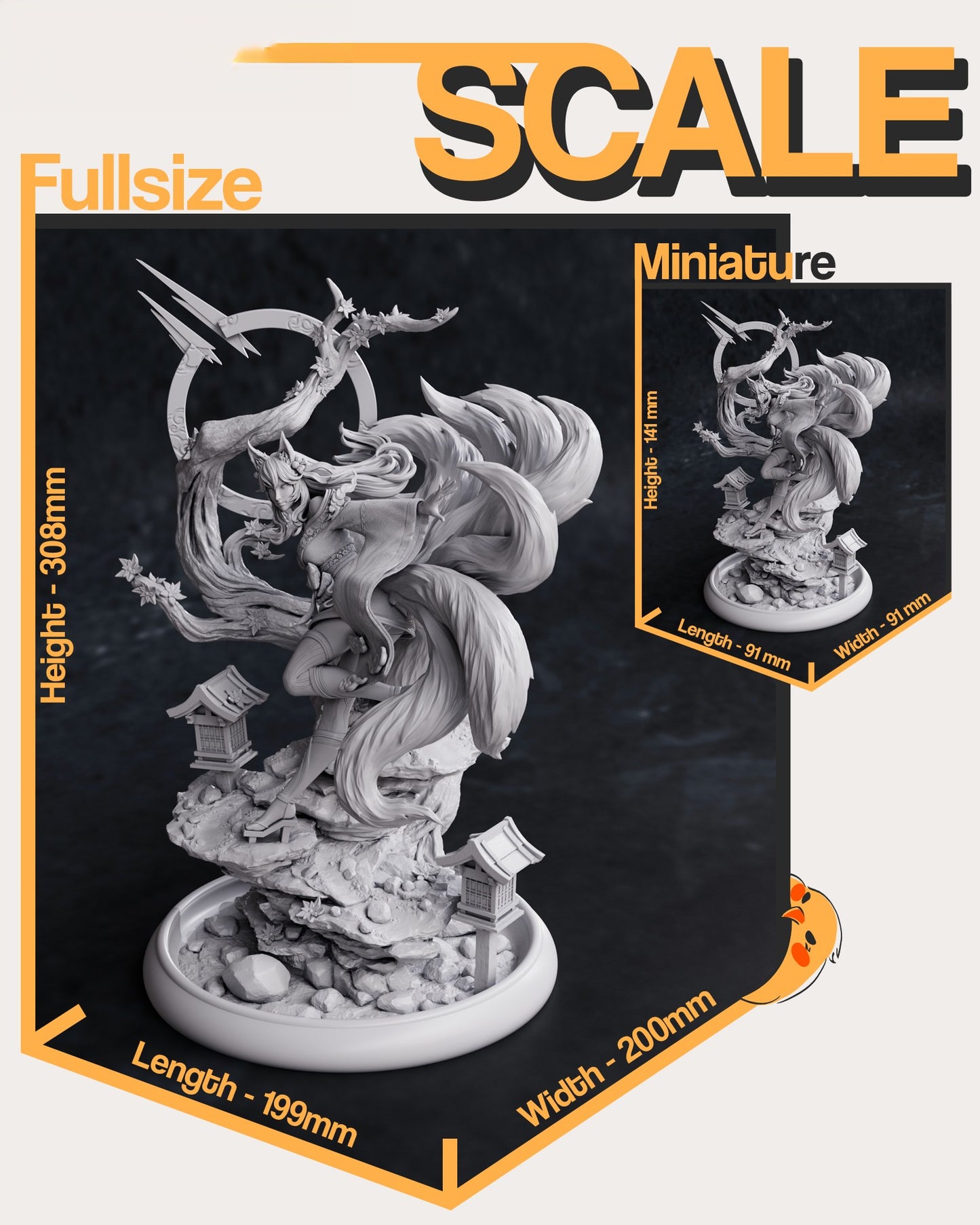 1718 Ahri Spirit Blossom - League of Legends - STL 3D Print Files