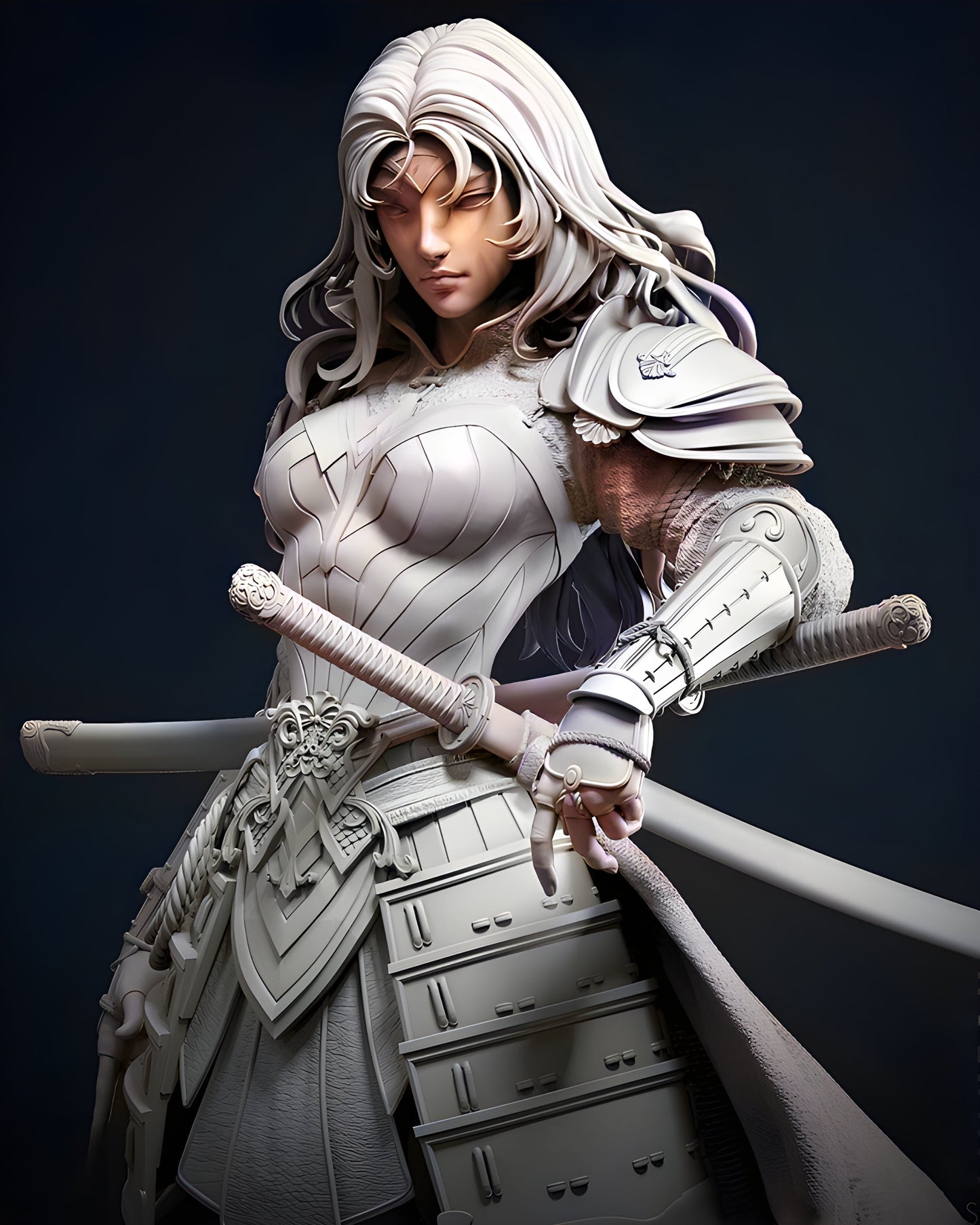 1636 Samurai Wonder Woman - STL 3D Print Files 2