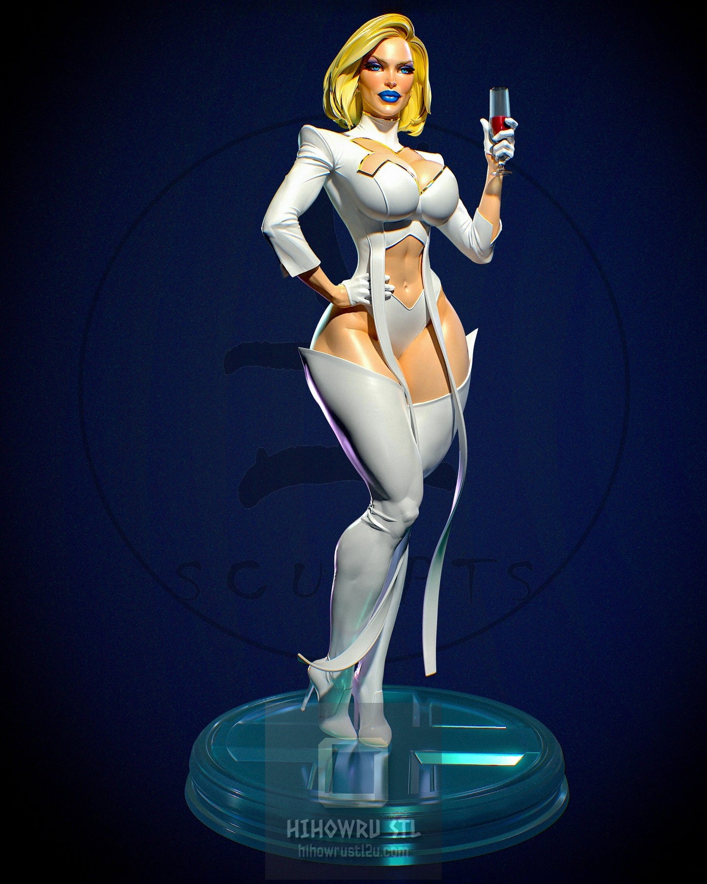 4994 Emma Frost NSFW - X-men - STL 3D Print Files