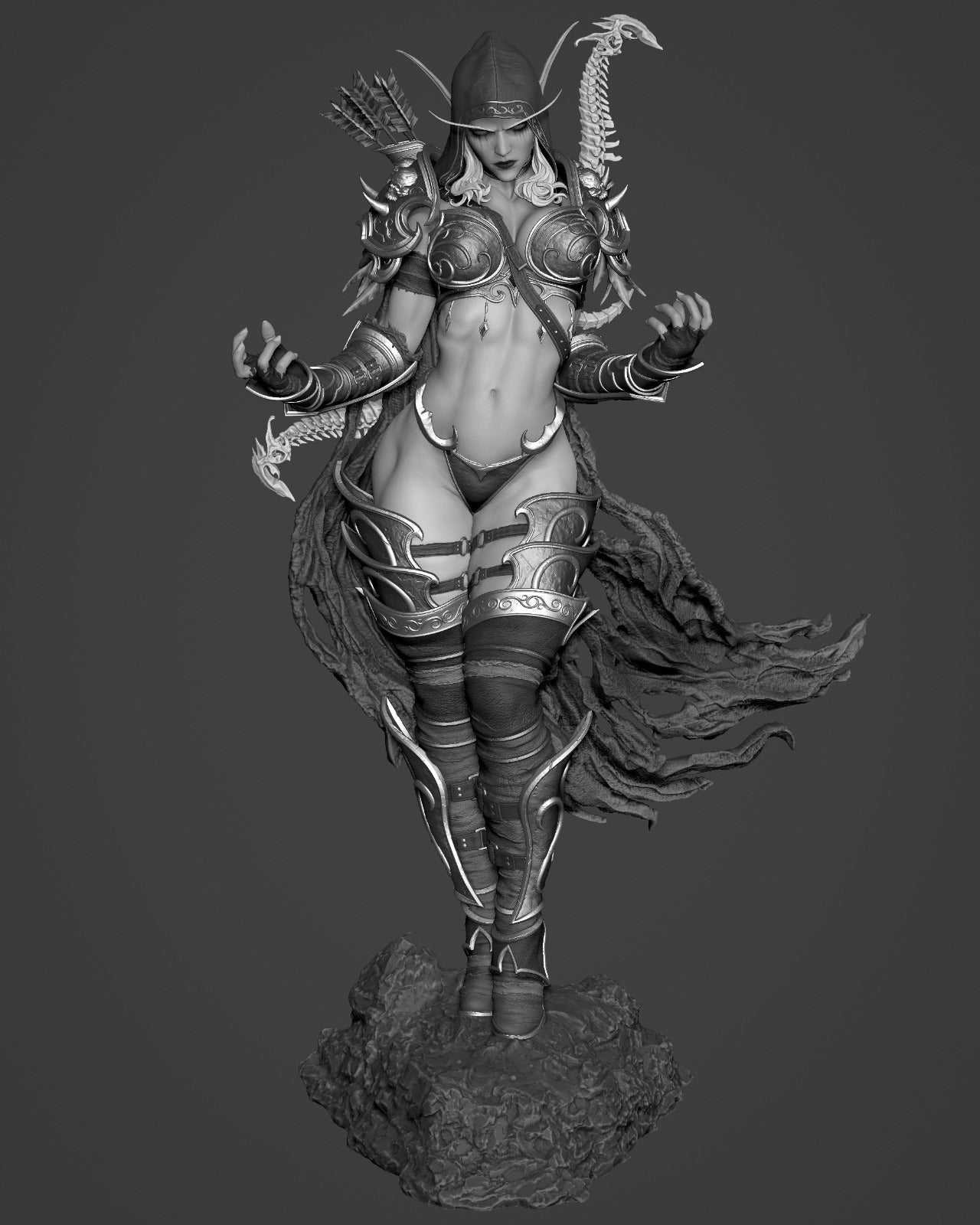 2311 Sylvanas Windrunner - World of Warcraft - STL 3D Print Files