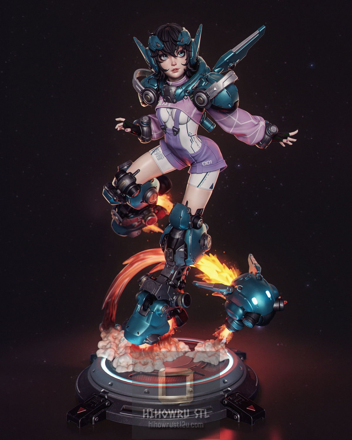 5167 Nillai Mechagirl - STL 3D Print Files