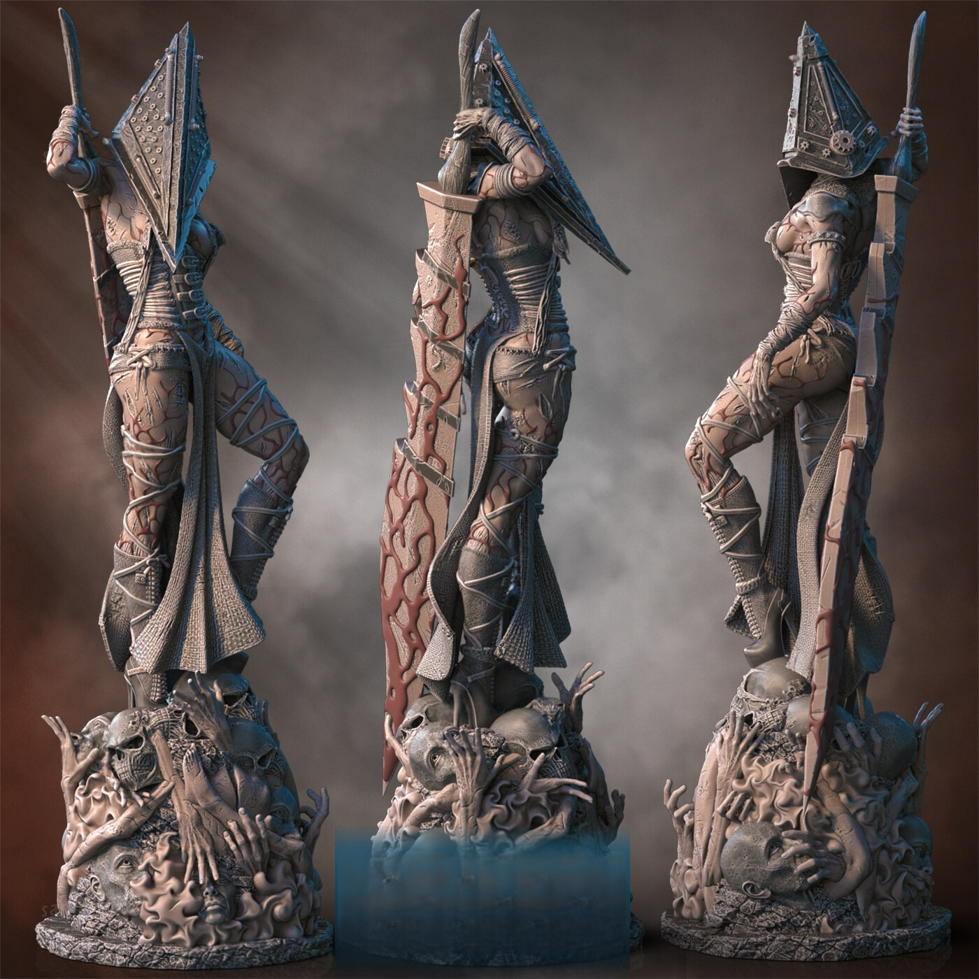 1956 Lady Pyramid Head - Silent Hill - STL 3D Print Files