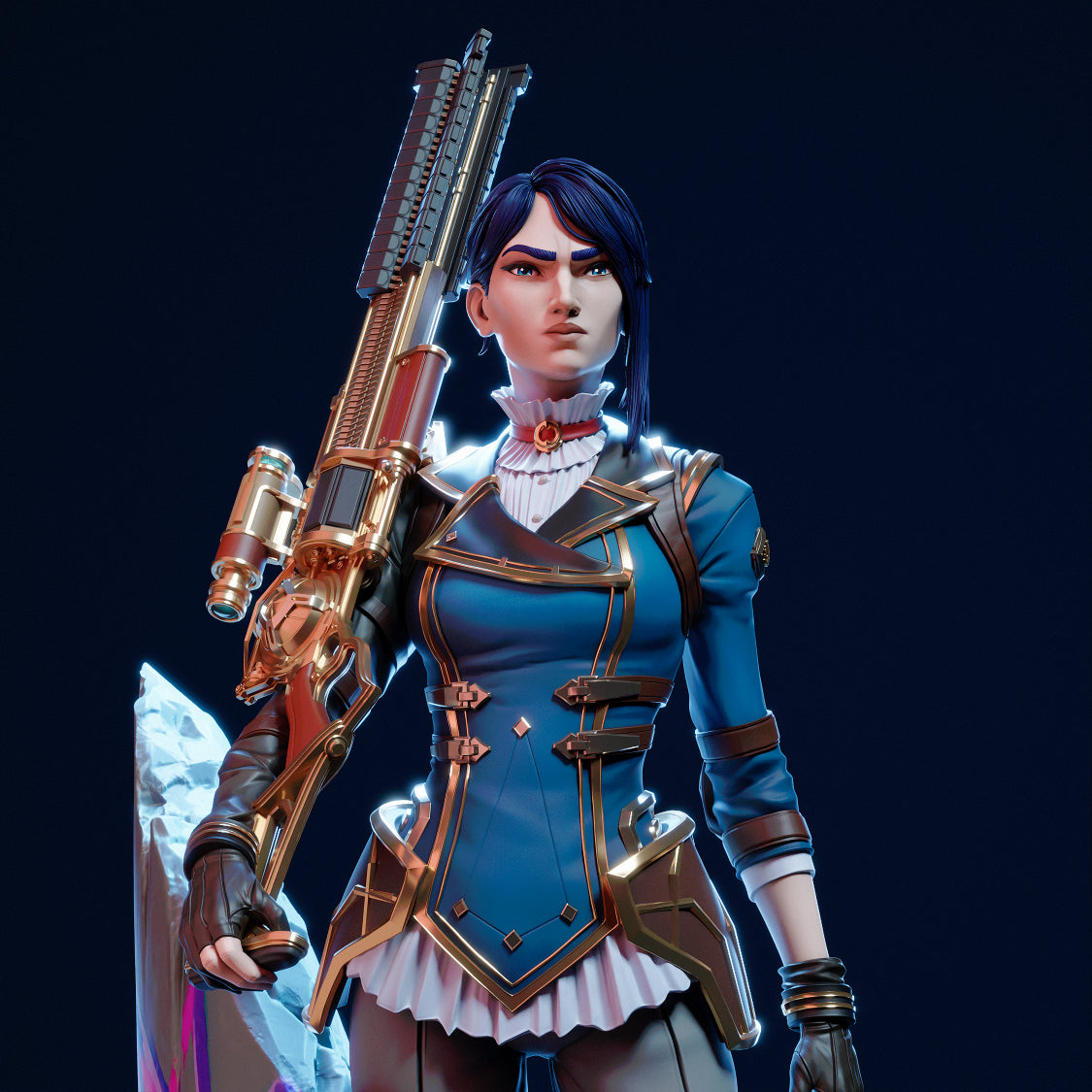 3733 Caitlyn Arcane - League of Legends - STL 3D Print Files