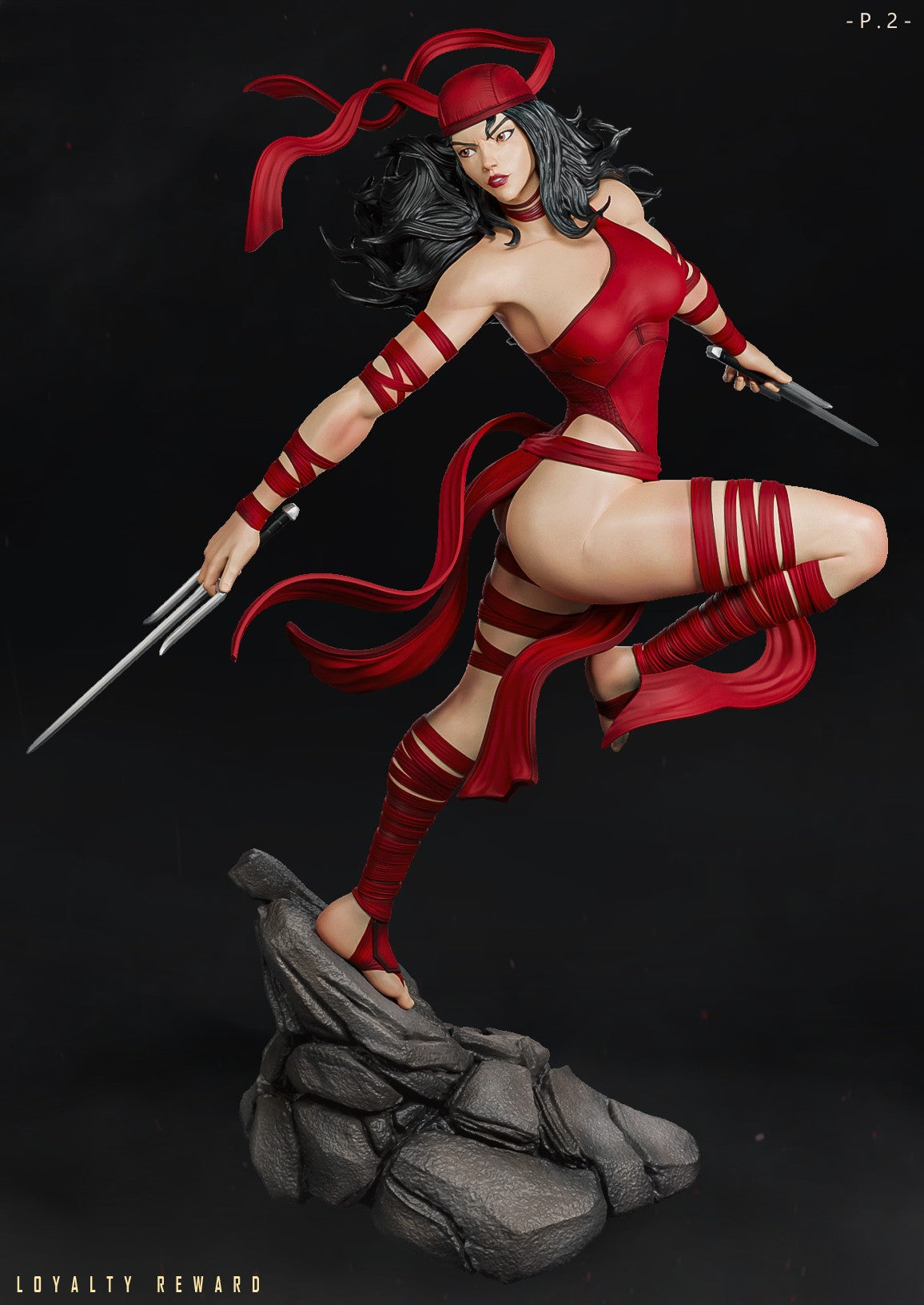 1668 Elektra - Marvel Comics - STL 3D Print Files