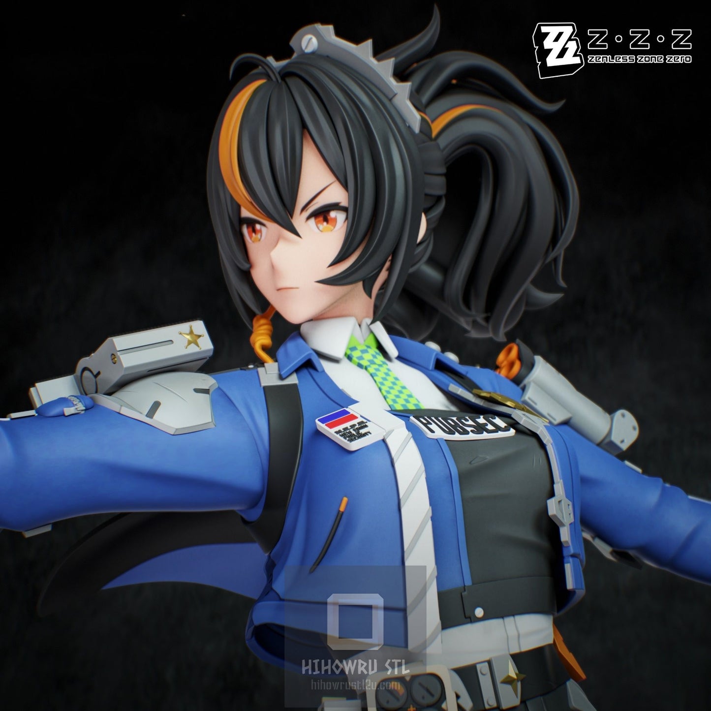 4355 Zhu Yuan - Zenless Zone Zero - STL 3D Print Files