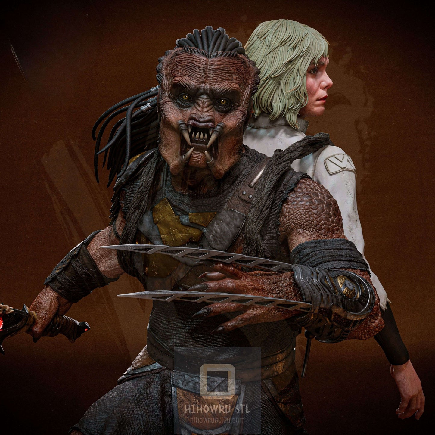 4483 Predator: Badlands Diorama - STL 3D Print Files