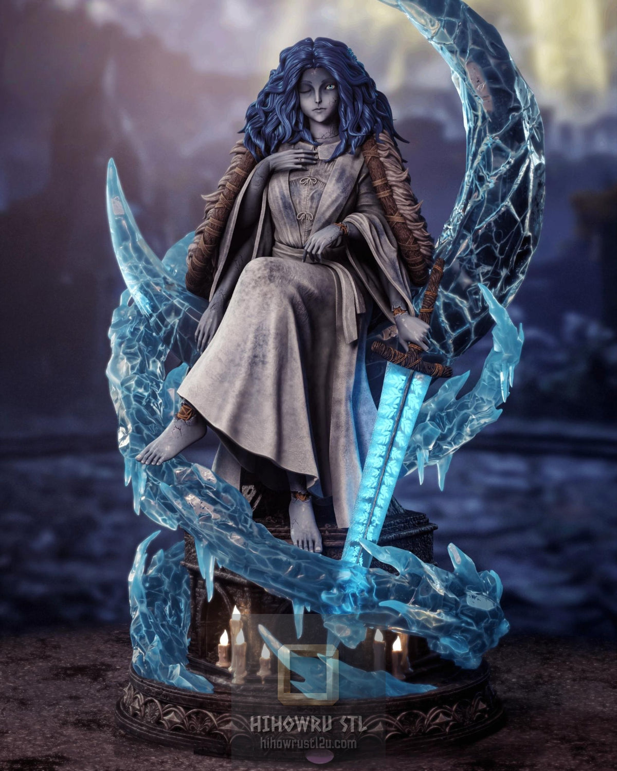 5563 Ranni the Witch - Elden Ring - STL 3D Print Files