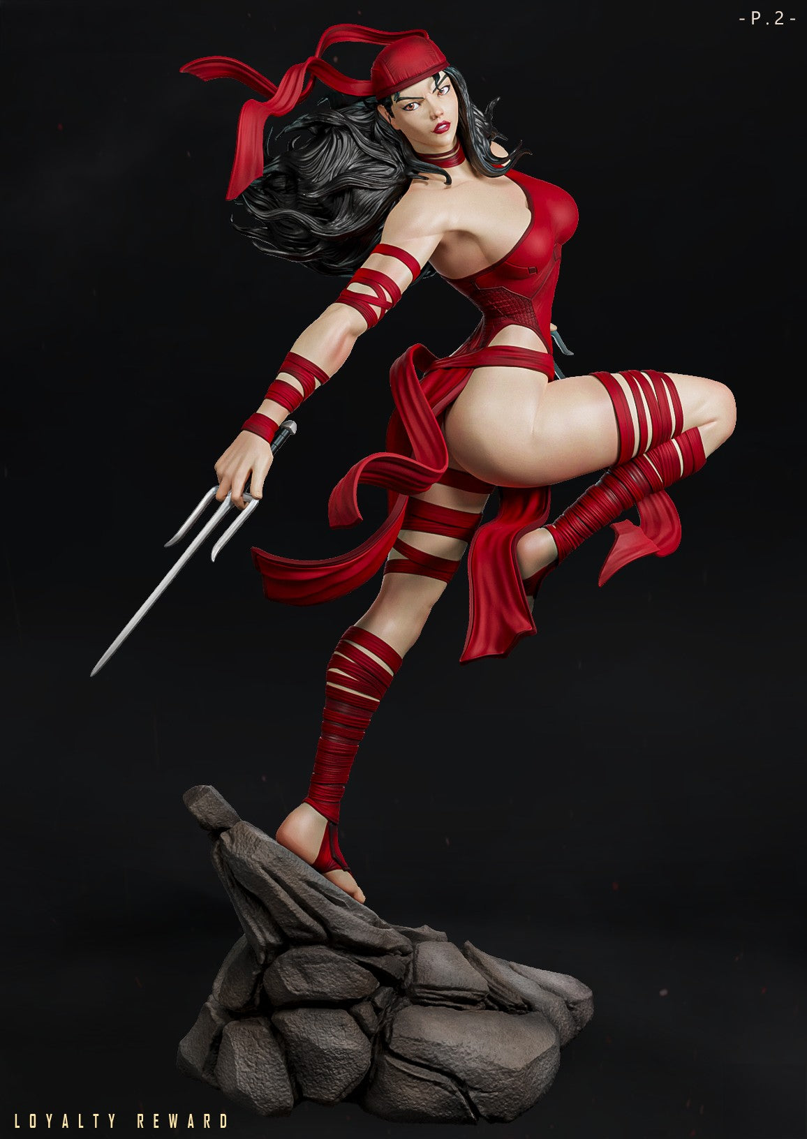 1668 Elektra - Marvel Comics - STL 3D Print Files