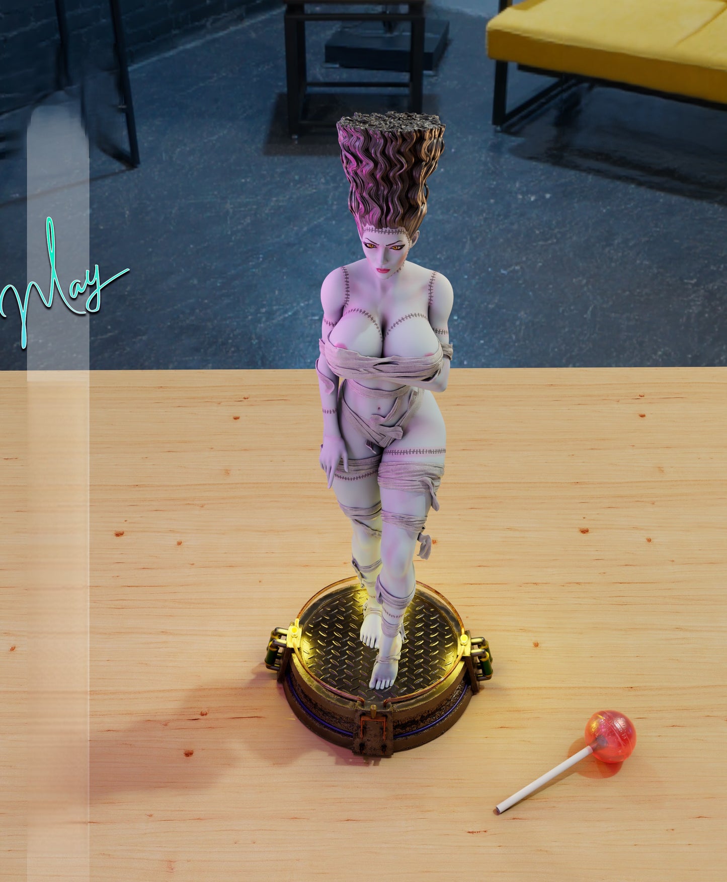 2415 Bride of Frankenstein NSFW - STL 3D Print Files