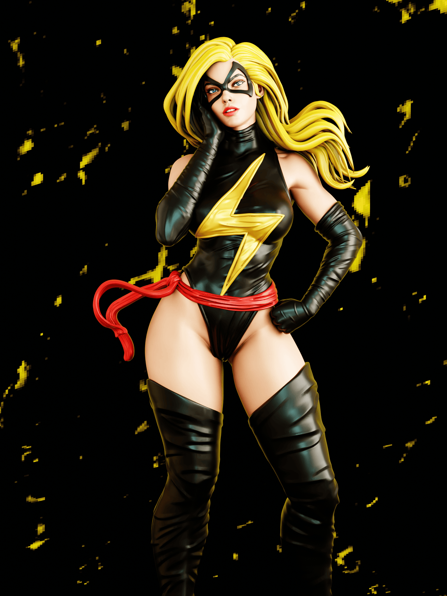 1637 Ms. Marvel NSFW - Carol Denvers - STL 3D Print Files 2