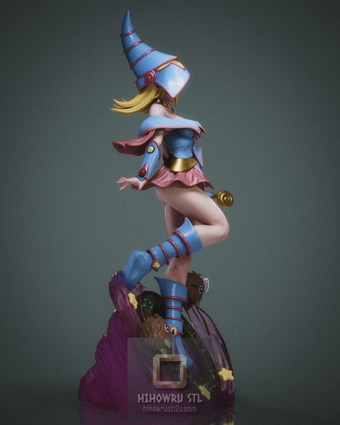 5466 Dark Magician Girl - Yu-Gi-Oh! - STL 3D Print Files