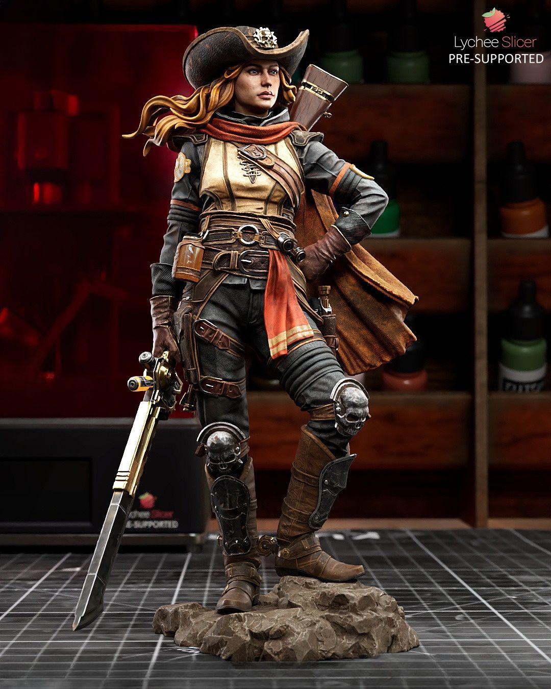4009 Cowgirl - STL 3D Print Files