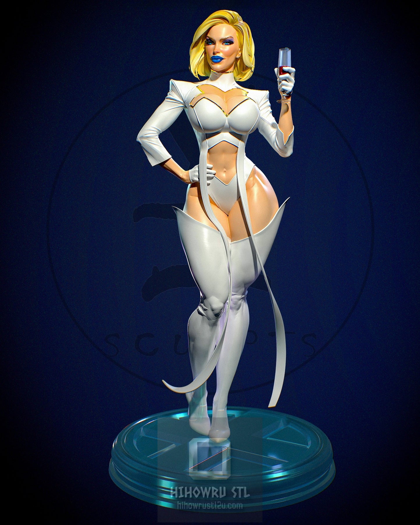 4994 Emma Frost NSFW - X-men - STL 3D Print Files