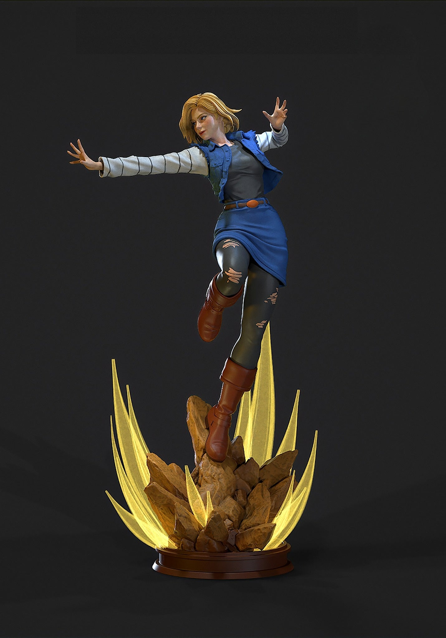 3305 Android 18 - Dragon Ball - STL 3D Print Files