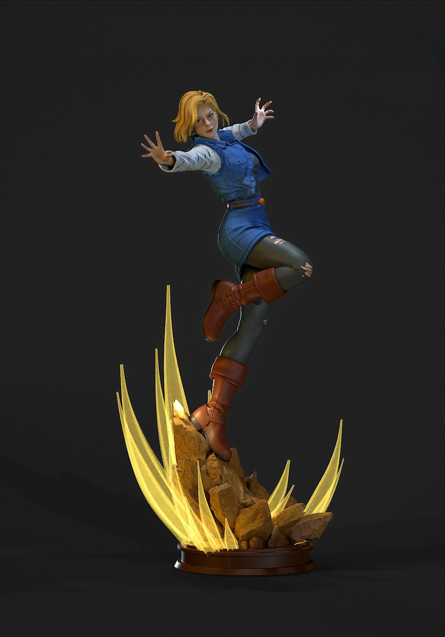 3305 Android 18 - Dragon Ball - STL 3D Print Files