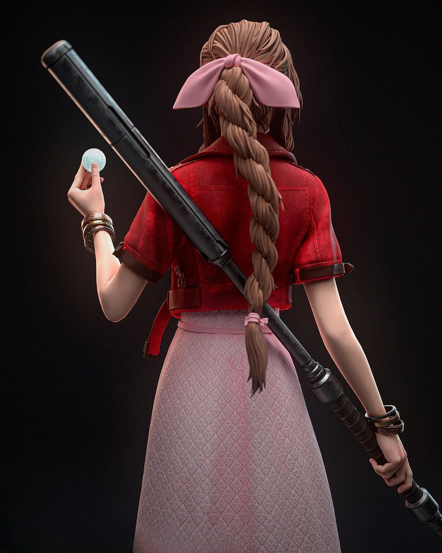 4038 Aerith Gainsborough - Final Fantasy - STL 3D Print Files