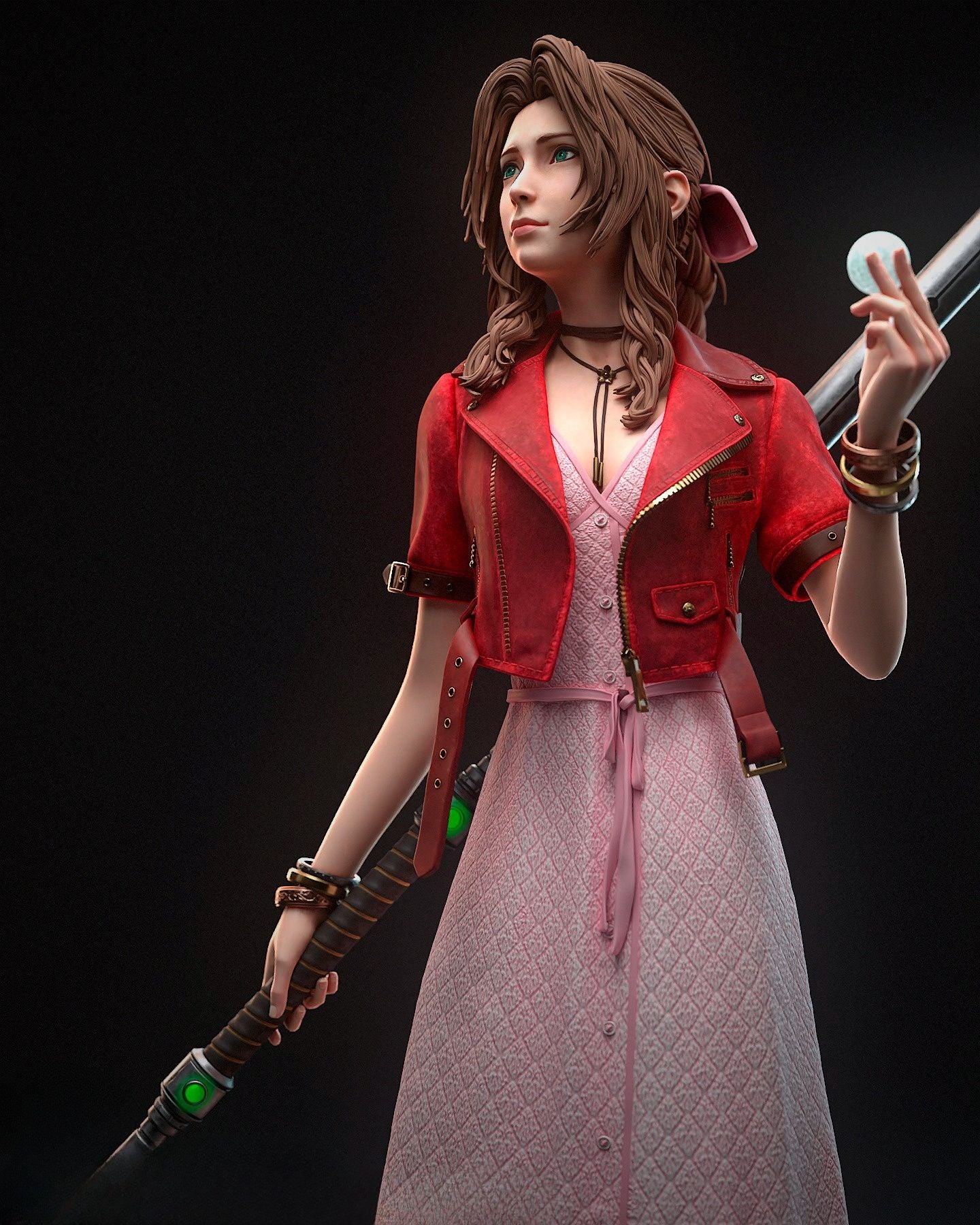 4038 Aerith Gainsborough - Final Fantasy - STL 3D Print Files