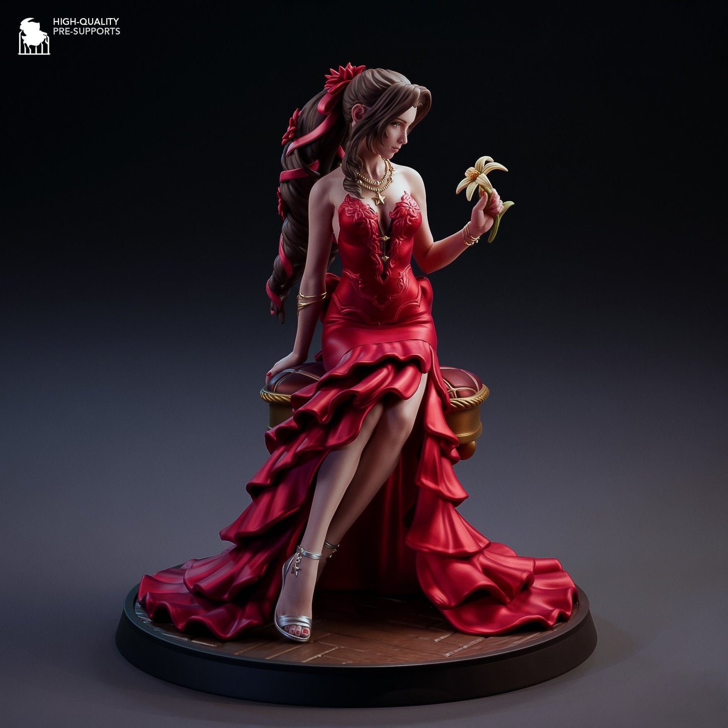 4262 Aerith Gainsborough - Final Fantasy - STL 3D Print Files