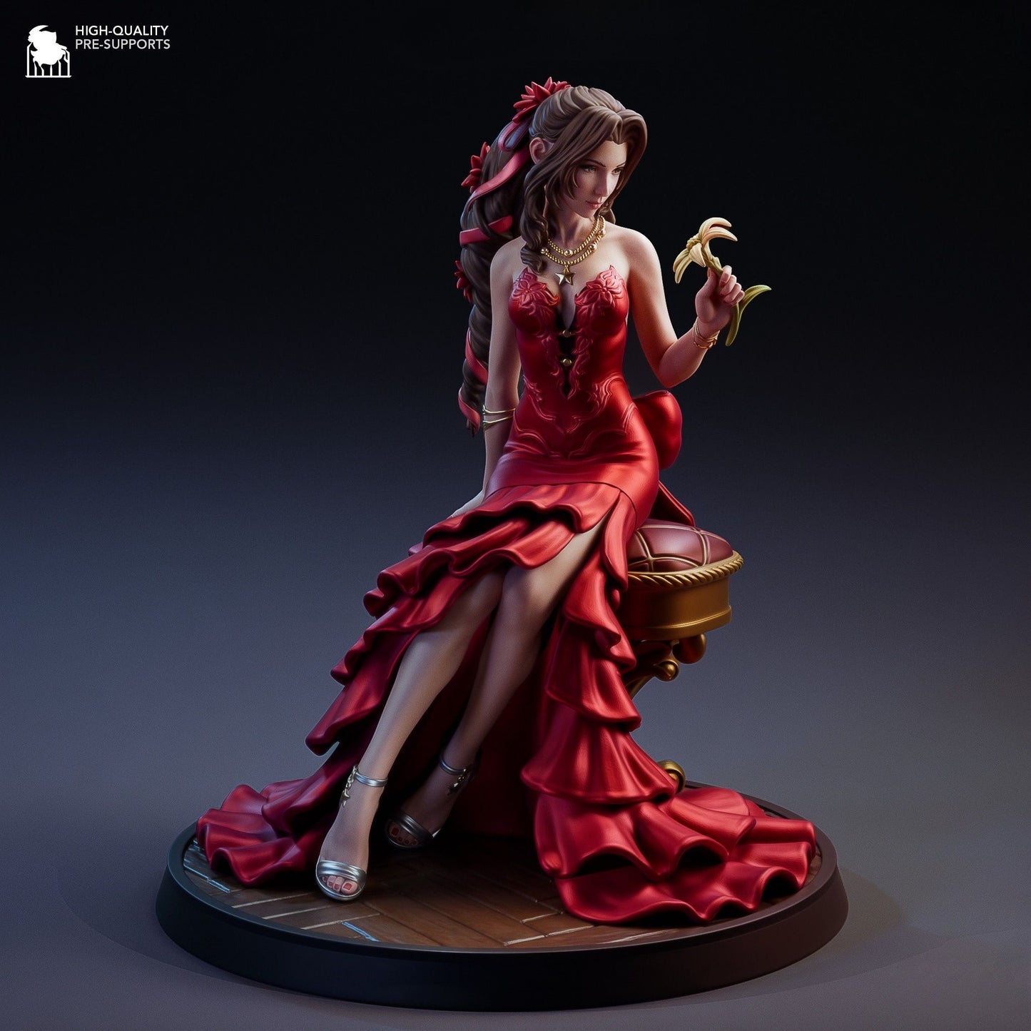 4262 Aerith Gainsborough - Final Fantasy - STL 3D Print Files