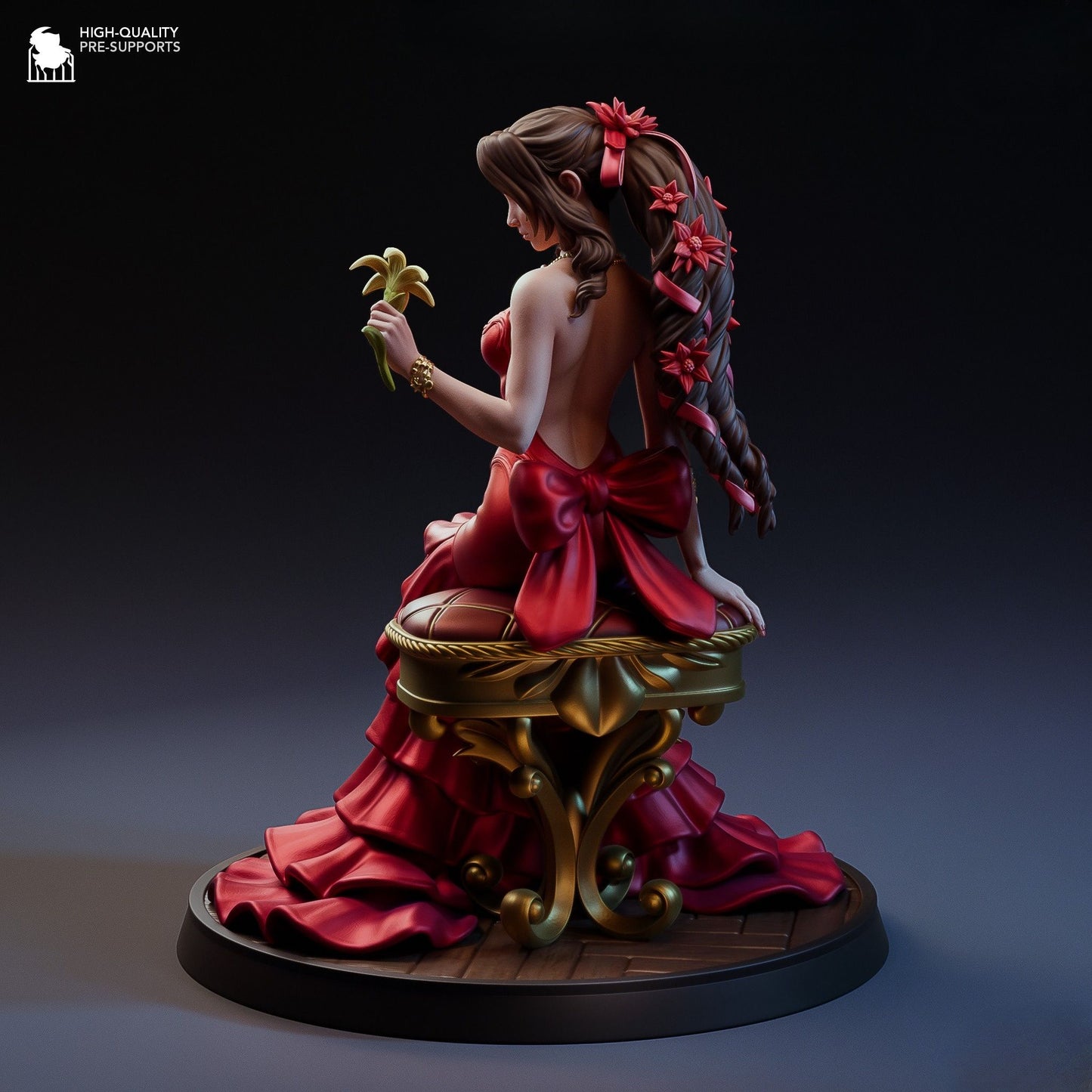 4262 Aerith Gainsborough - Final Fantasy - STL 3D Print Files