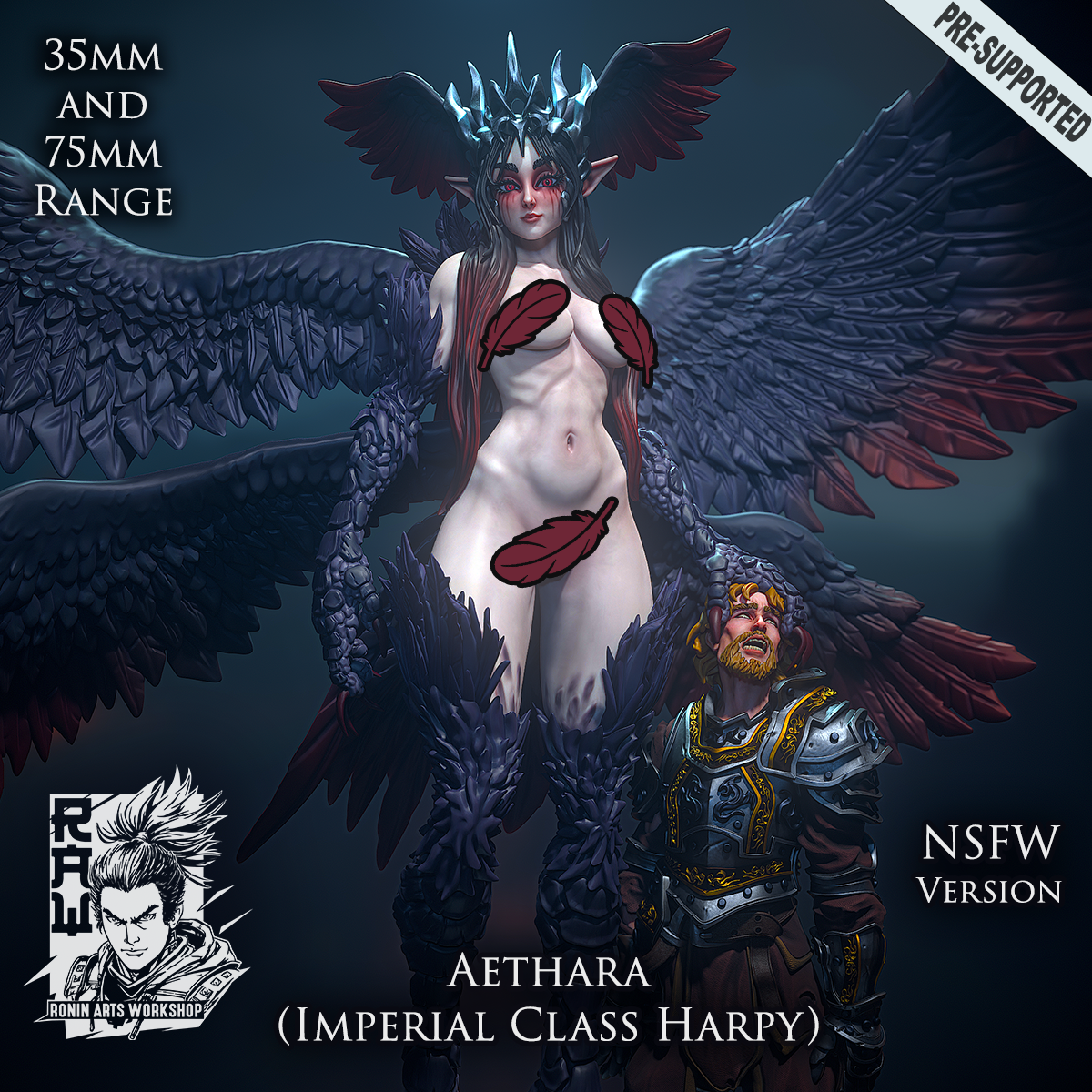 2878 Giant Imperial Harpy NSFW - STL 3D Print Files