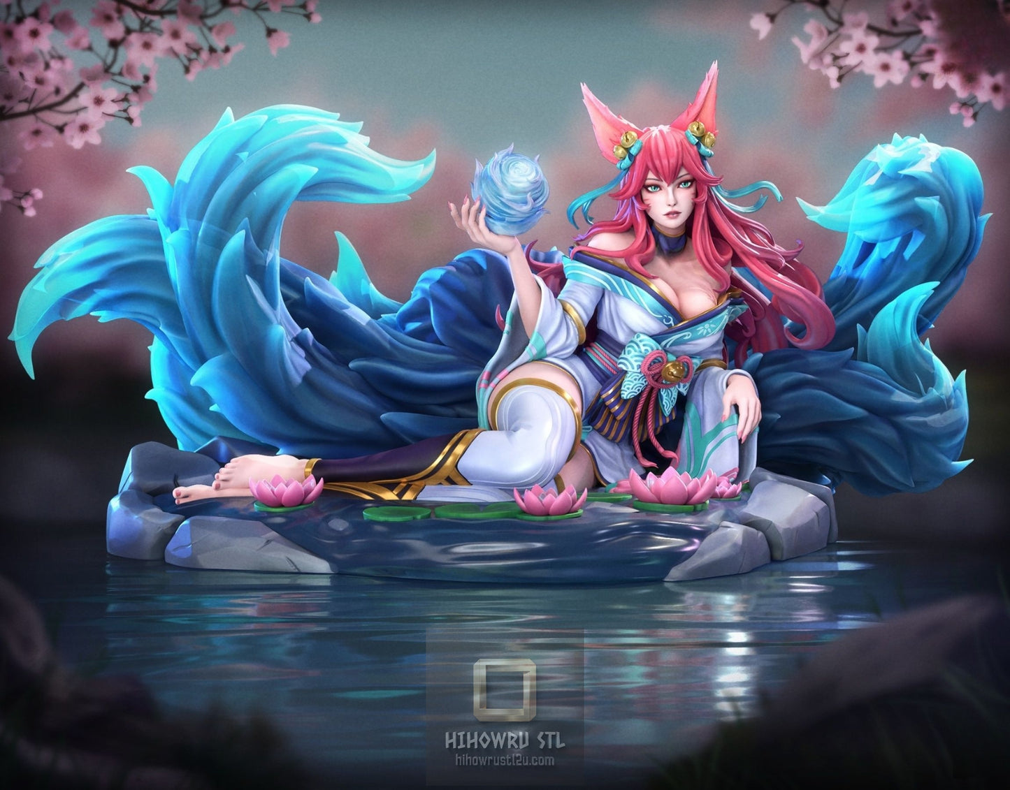 5179 Ahri - League of Legends - STL 3D Print Files