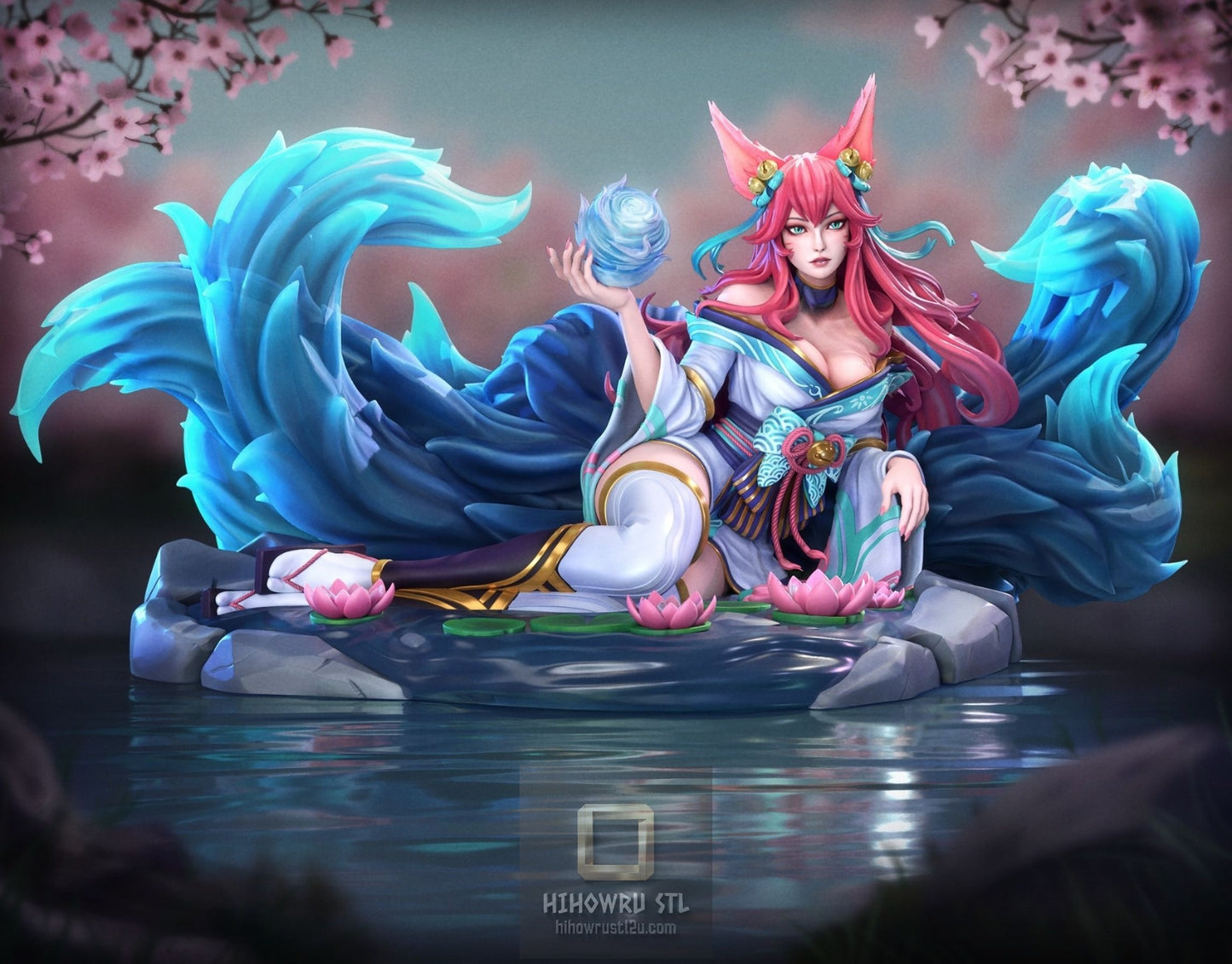 5179 Ahri - League of Legends - STL 3D Print Files