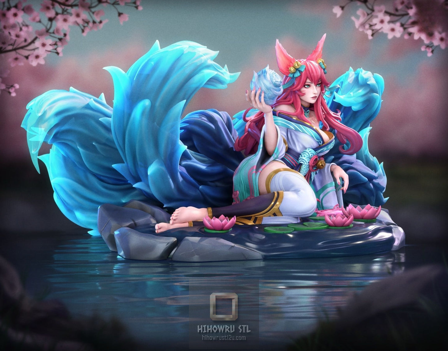 5179 Ahri - League of Legends - STL 3D Print Files