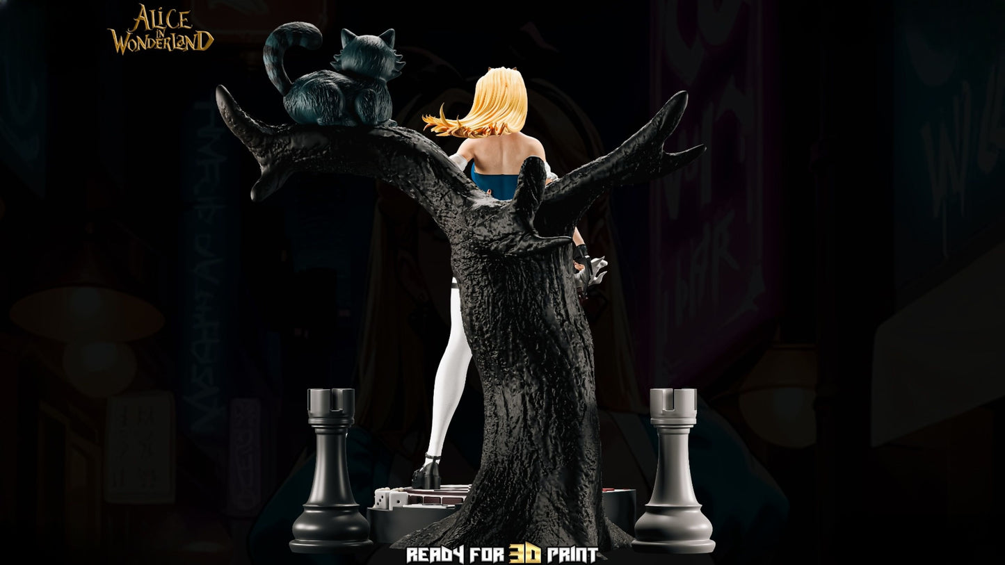 3919 Alice NSFW - Alice in Wonderland - STL 3D Print Files