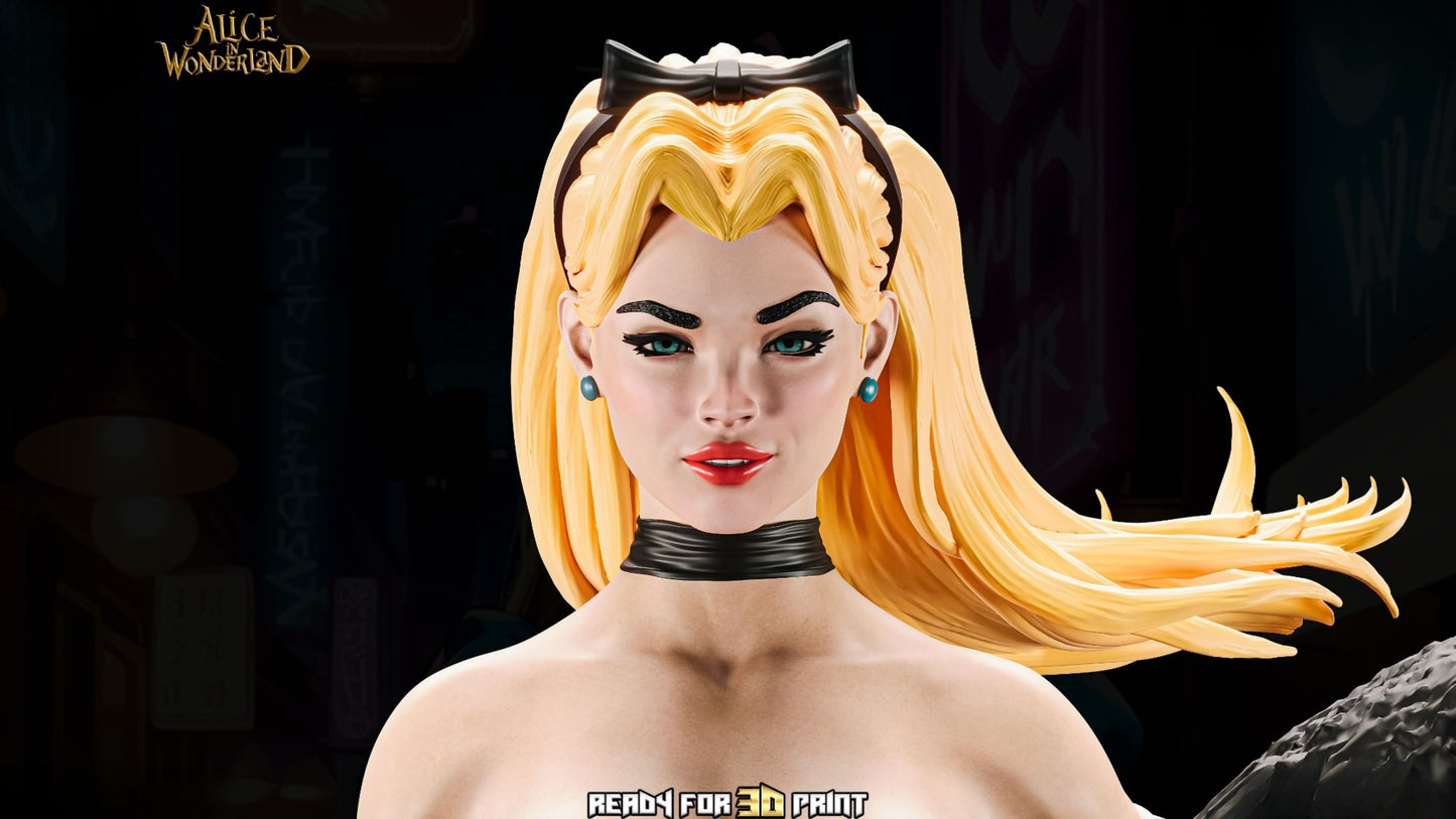 3919 Alice NSFW - Alice in Wonderland - STL 3D Print Files