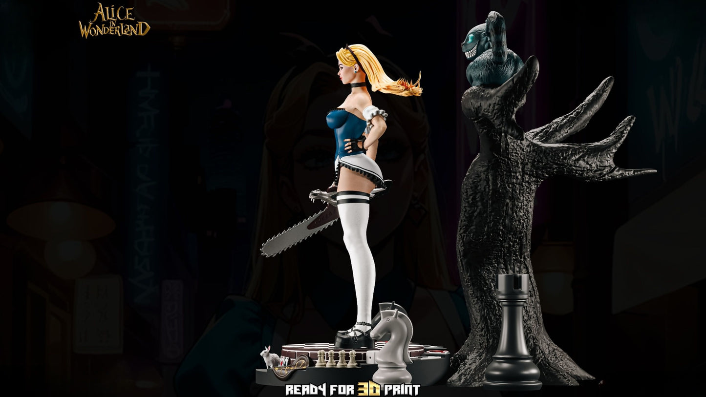 3919 Alice NSFW - Alice in Wonderland - STL 3D Print Files