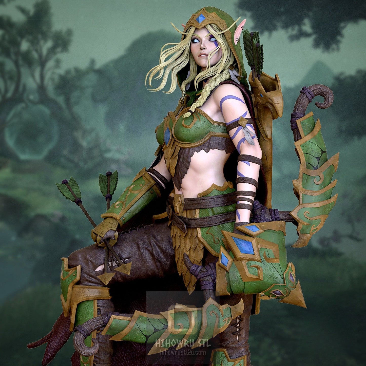 4929 Alleria Windrunner NSFW - WOW - STL 3D Print Files