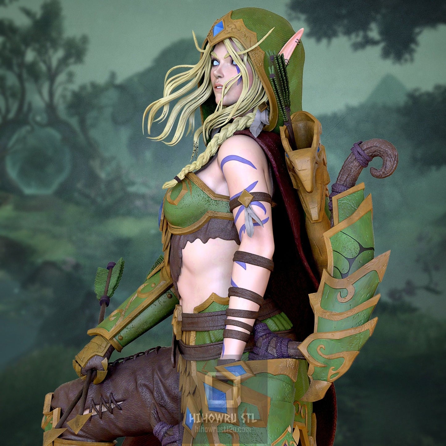 4929 Alleria Windrunner NSFW - WOW - STL 3D Print Files