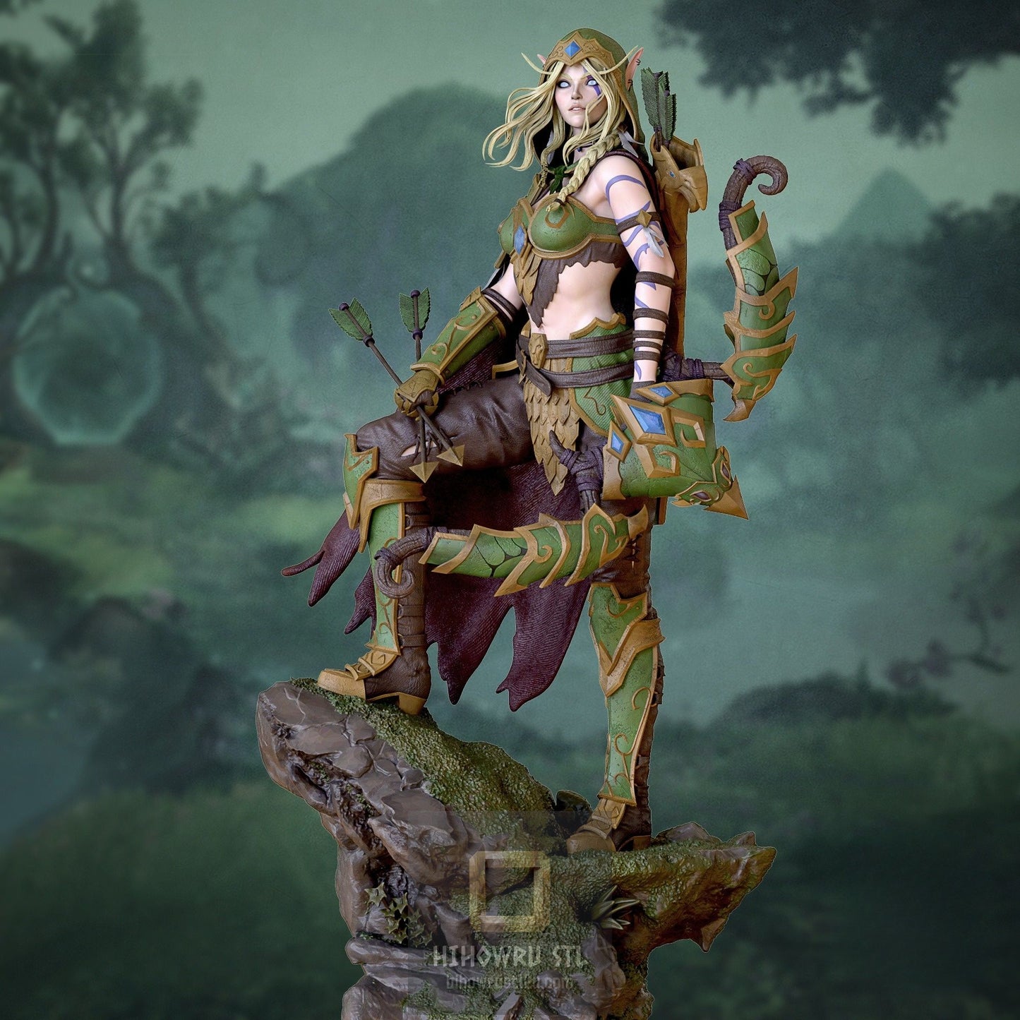 4929 Alleria Windrunner NSFW - WOW - STL 3D Print Files