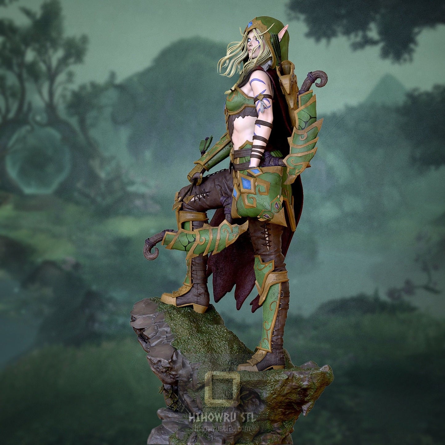 4929 Alleria Windrunner NSFW - WOW - STL 3D Print Files