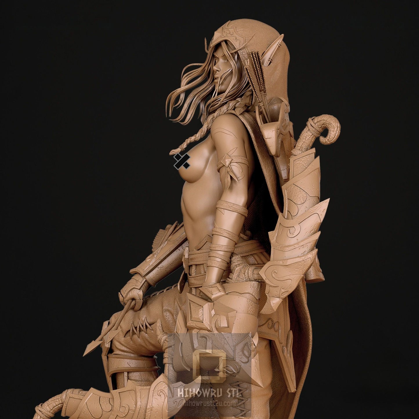 4929 Alleria Windrunner NSFW - WOW - STL 3D Print Files