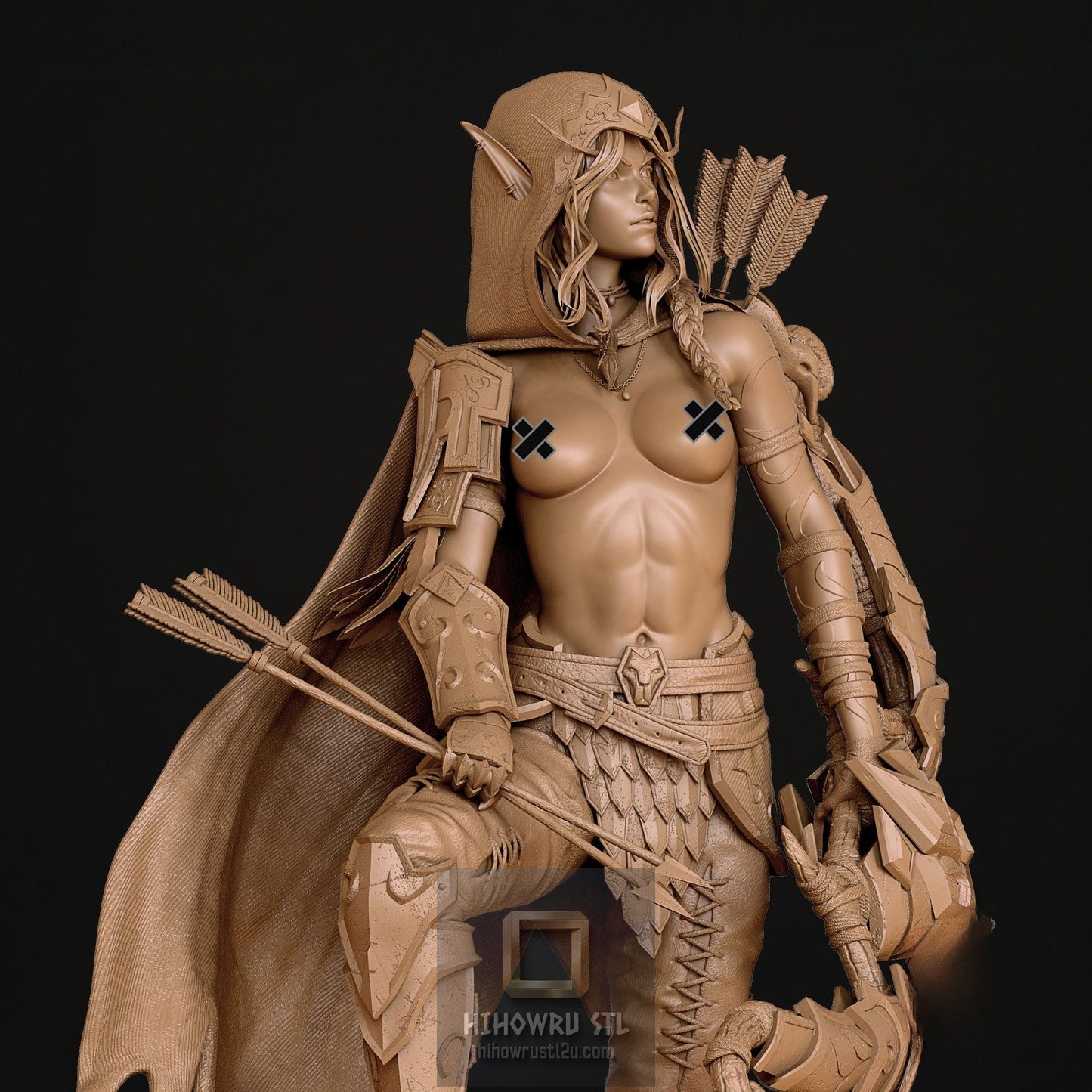 4929 Alleria Windrunner NSFW - WOW - STL 3D Print Files