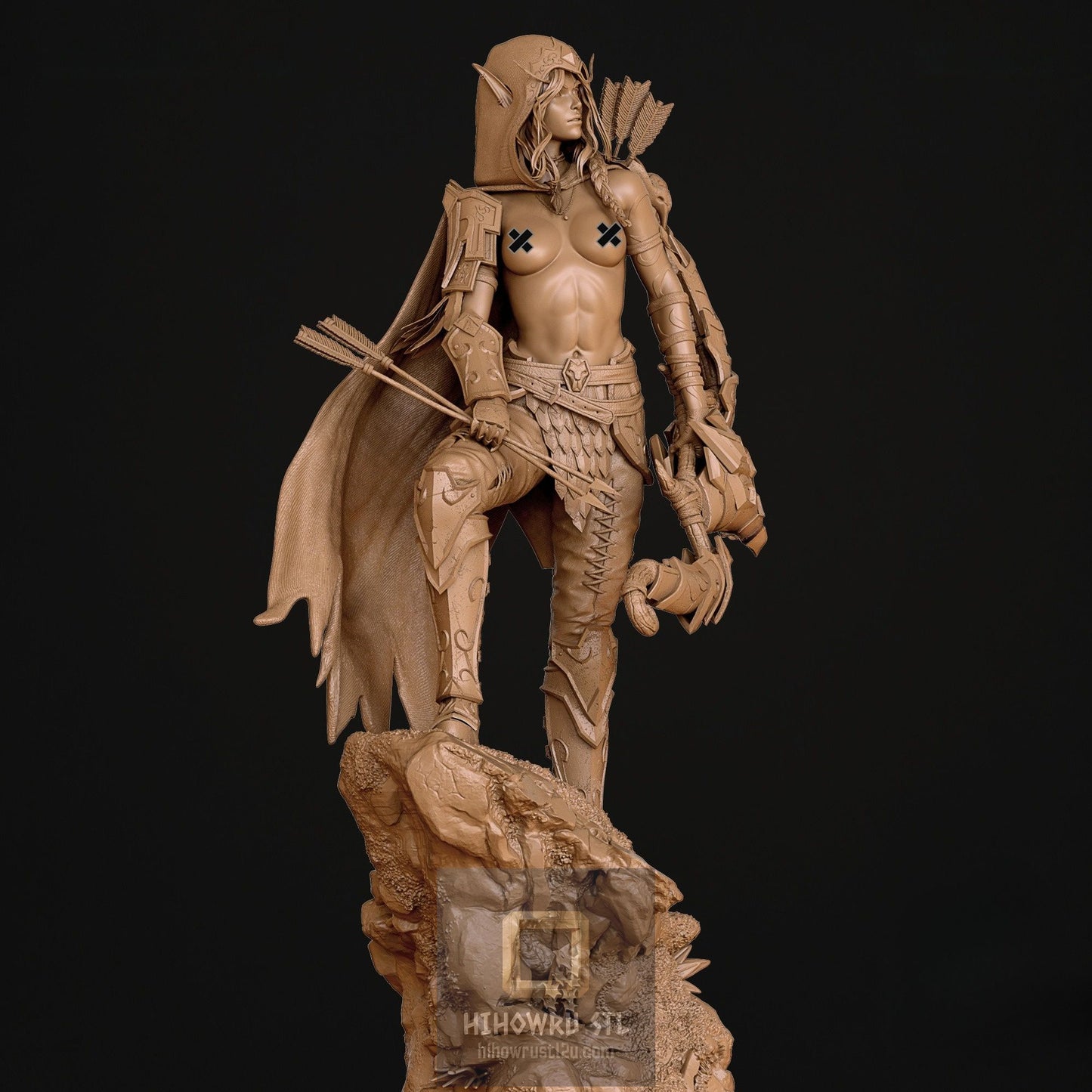 4929 Alleria Windrunner NSFW - WOW - STL 3D Print Files