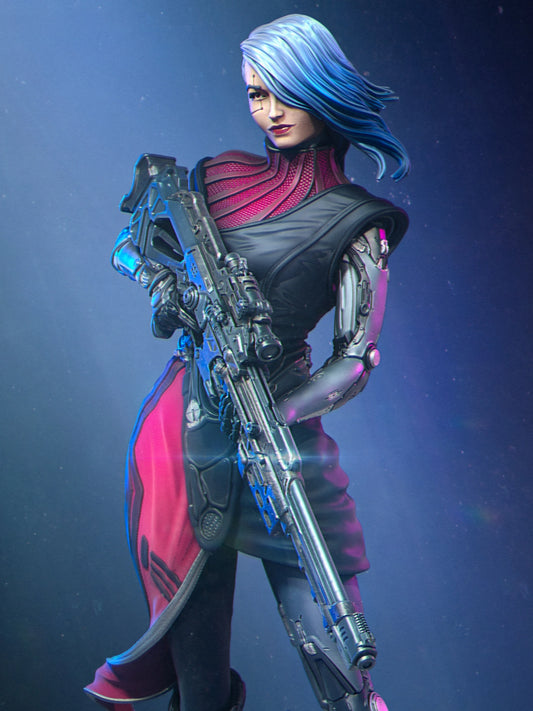 4106 Aryn - Cyberpunk Assassin - STL 3D Print Files