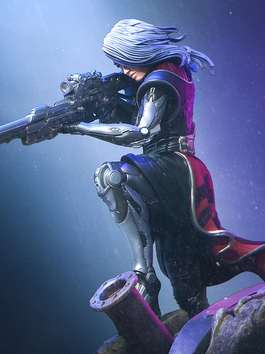 4124 Aryn - Sniper Assassin - STL 3d Print Files
