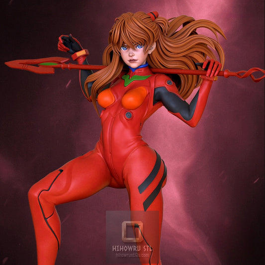 5017 Asuka Langley Soryu - Neon Genesis Evangelion - STL 3D Print Files